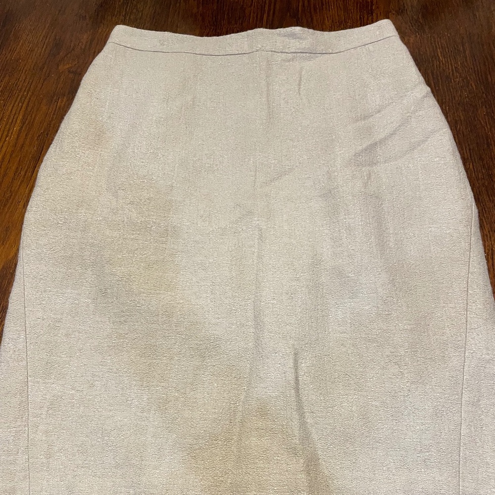 Ann Taylor neutral pencil skirt 4